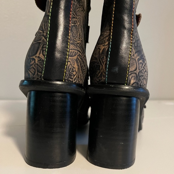 L'Artiste by Spring Step - Wonderland Mid Calf Heeled Boot - UK 40 / US 9 - Picture 9 of 10